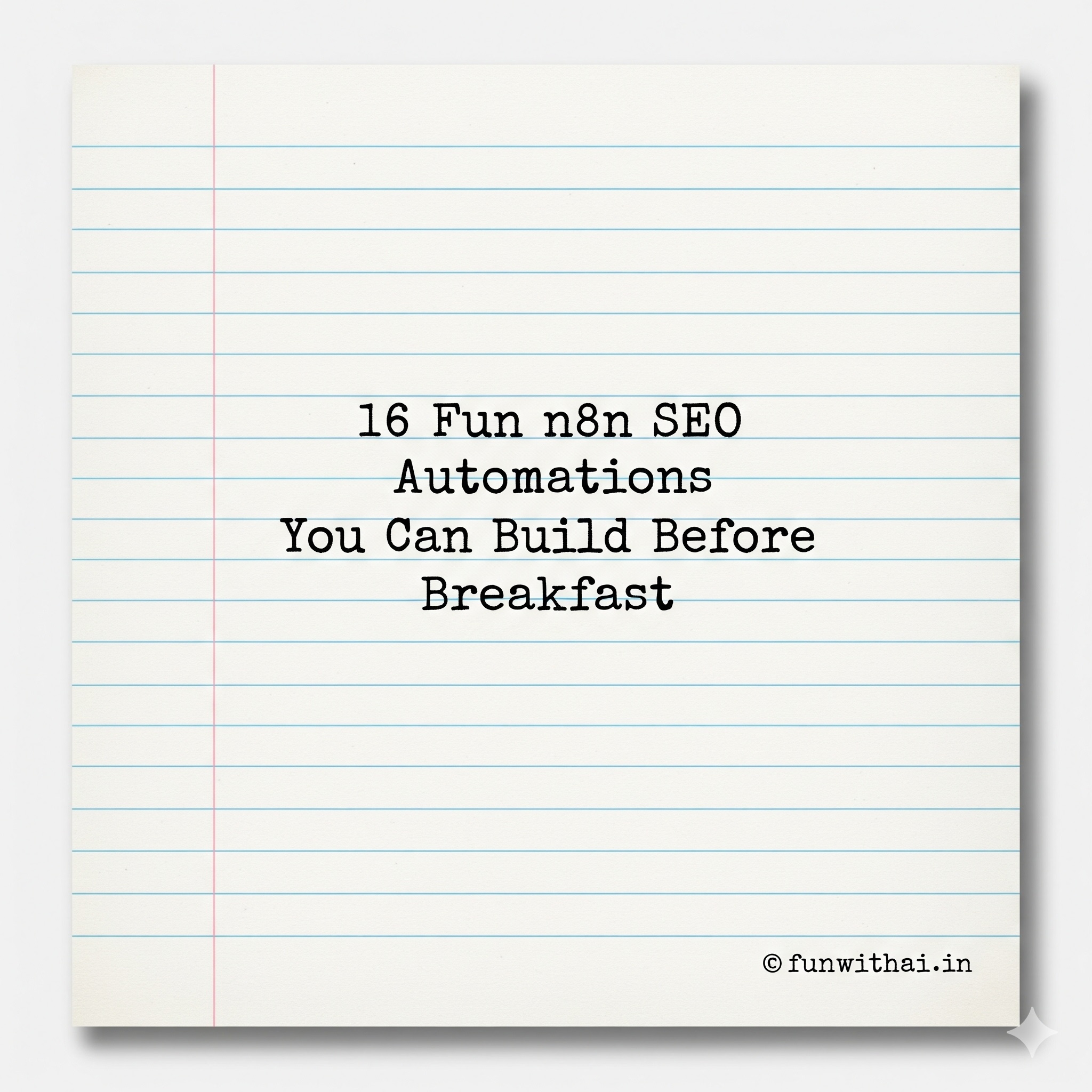 16 Fun n8n SEO Automations You Can Build Before Breakfast