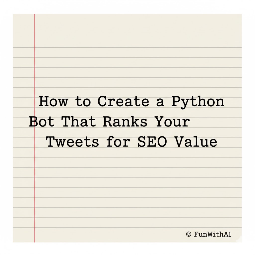 How to Create a Python Bot That Ranks Your Tweets for SEO Value