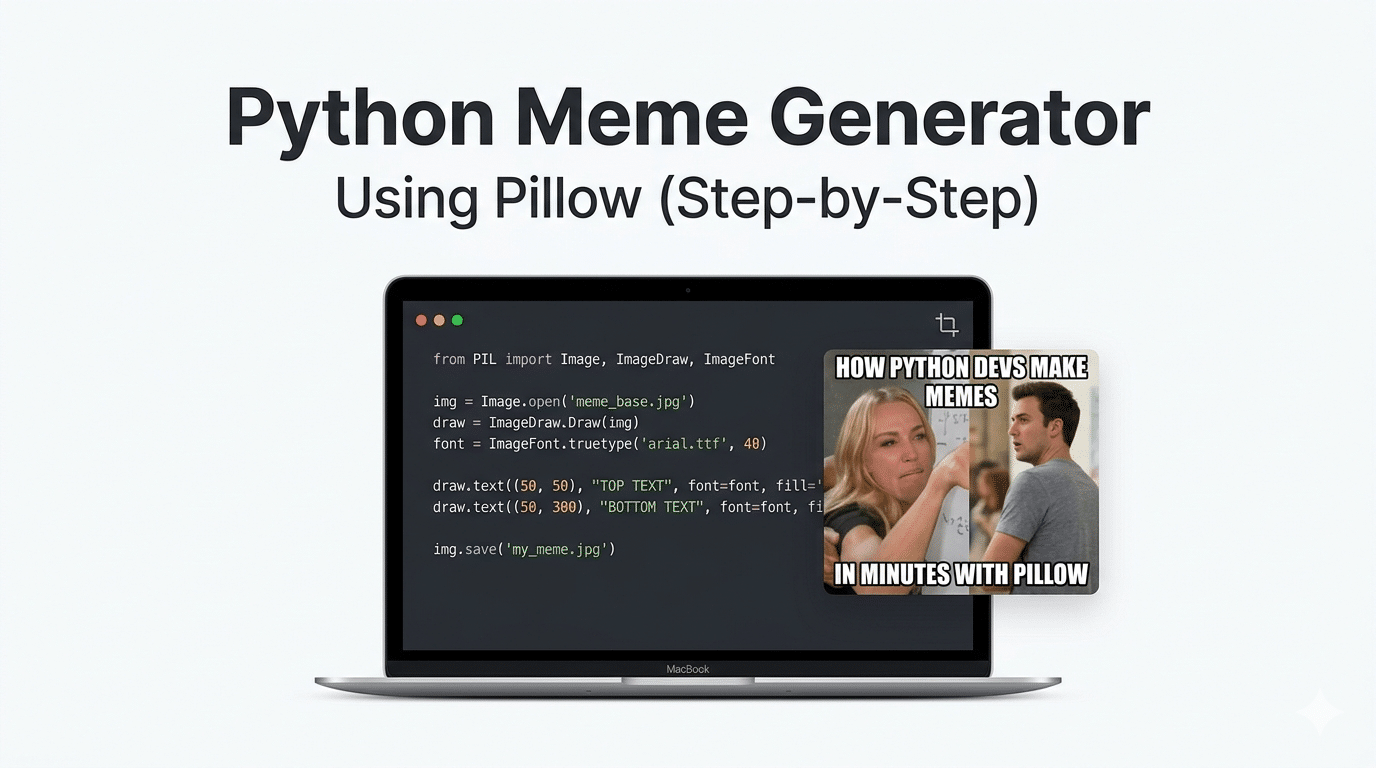 Python Meme Generator Using Pillow (Step-by-Step)
