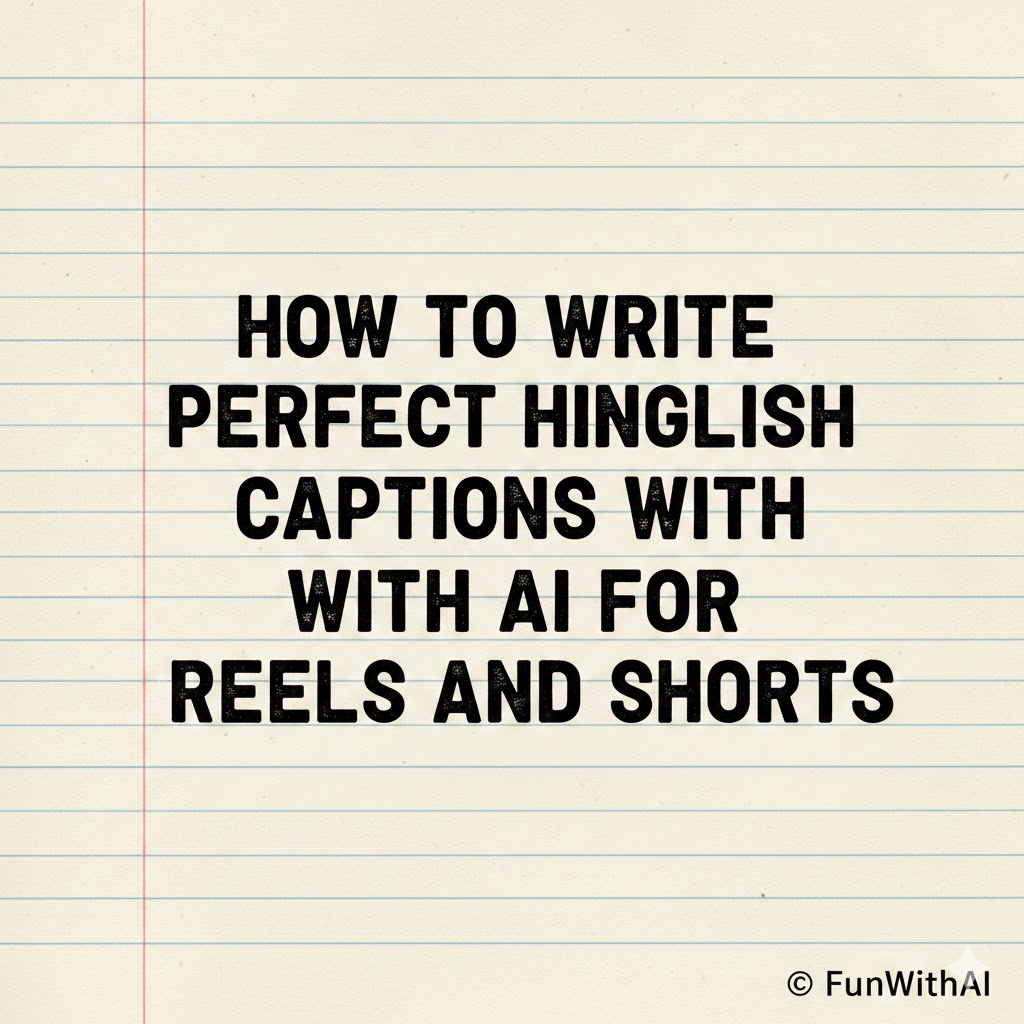 How to Write Perfect Hinglish Captions with AI for Reels and Shorts
