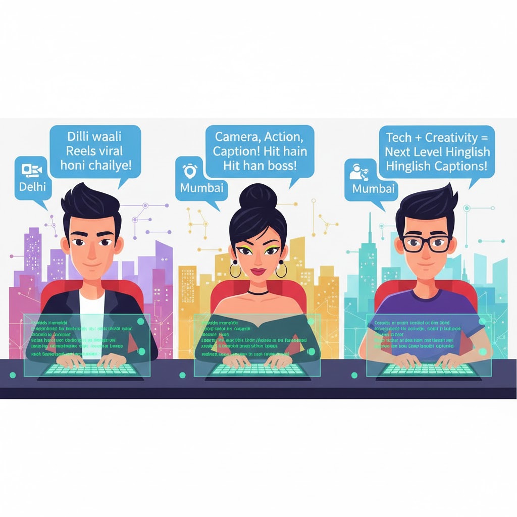 creative illustration of three AI avatars