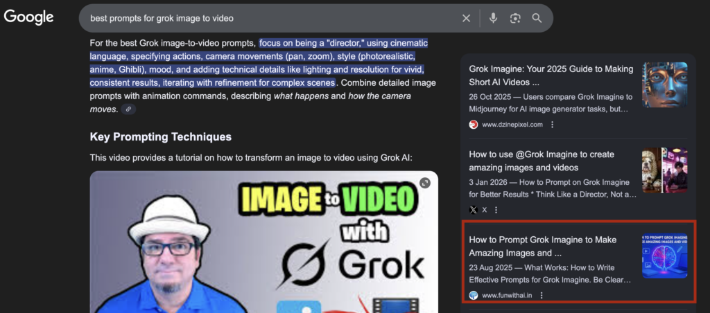best prompts for grok image to videos